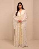 A full-length shot of the layered ensemble, designed for graceful transitions and comfort during daily rituals.