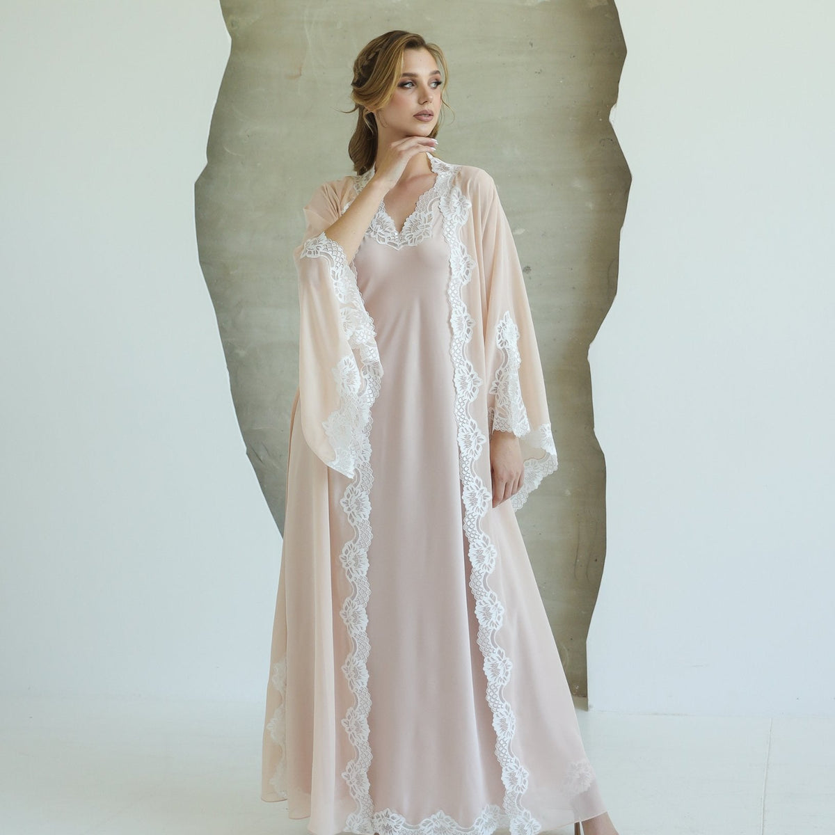 Night Time Robe Robe and Nightgown Set, Long Robe, Robe for Women, Nightwear – KÂfemme