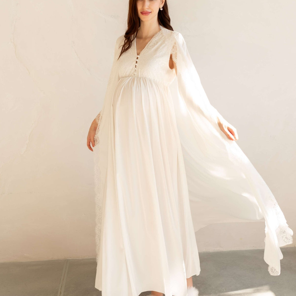 Maternity Robe and Nightgown Set, Maternity Sleepwear, Set – KÂfemme