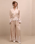 A poised full-length view of the attire, designed for slow mornings and unhurried evenings with uncompromised elegance.