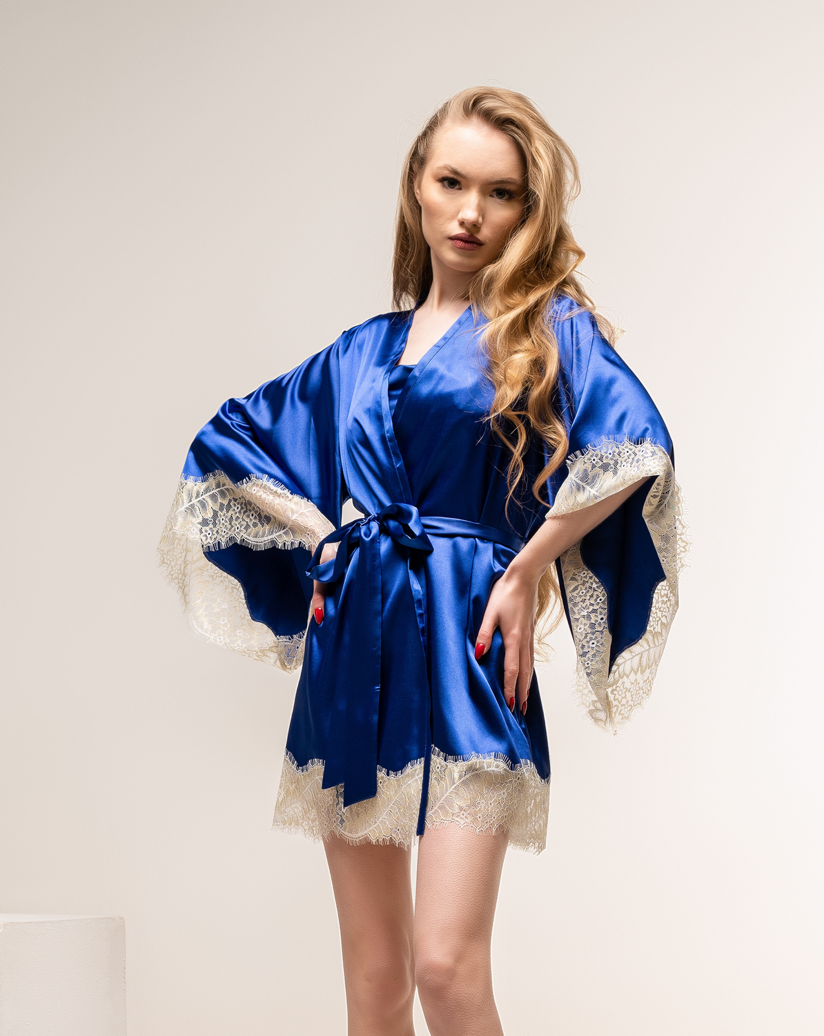 Fusion Blue Robe and Nightgown Set