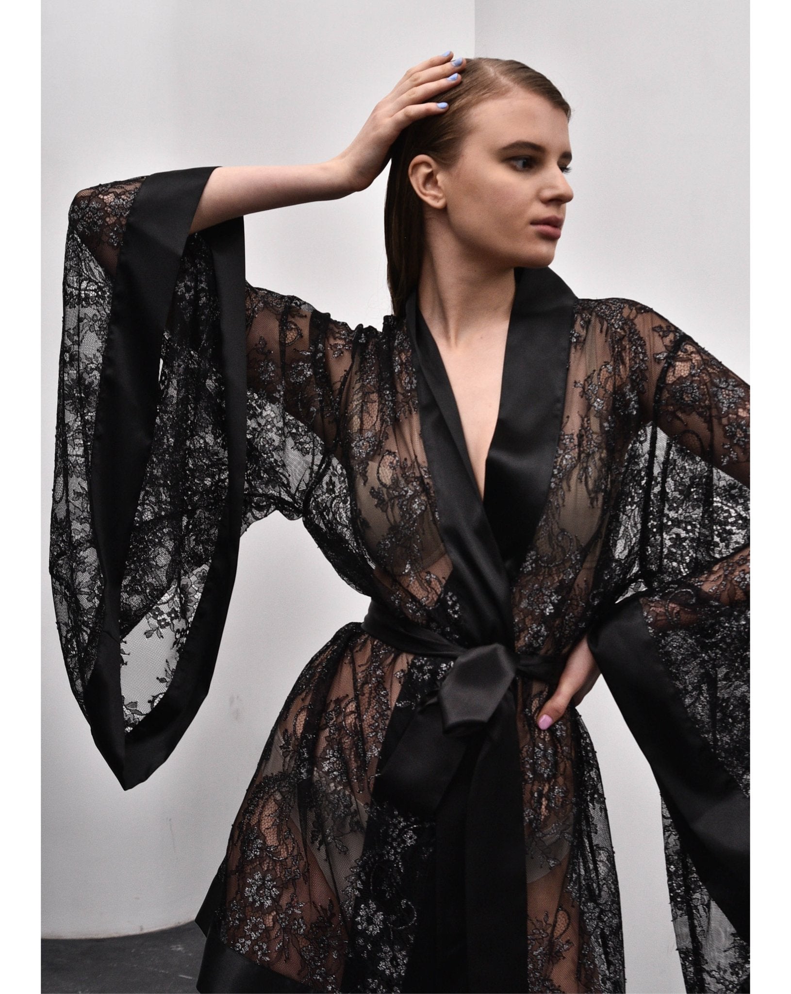 Sexy Robe, Sexy Robe For Women, Sexy Kimono, Kimono with Lace