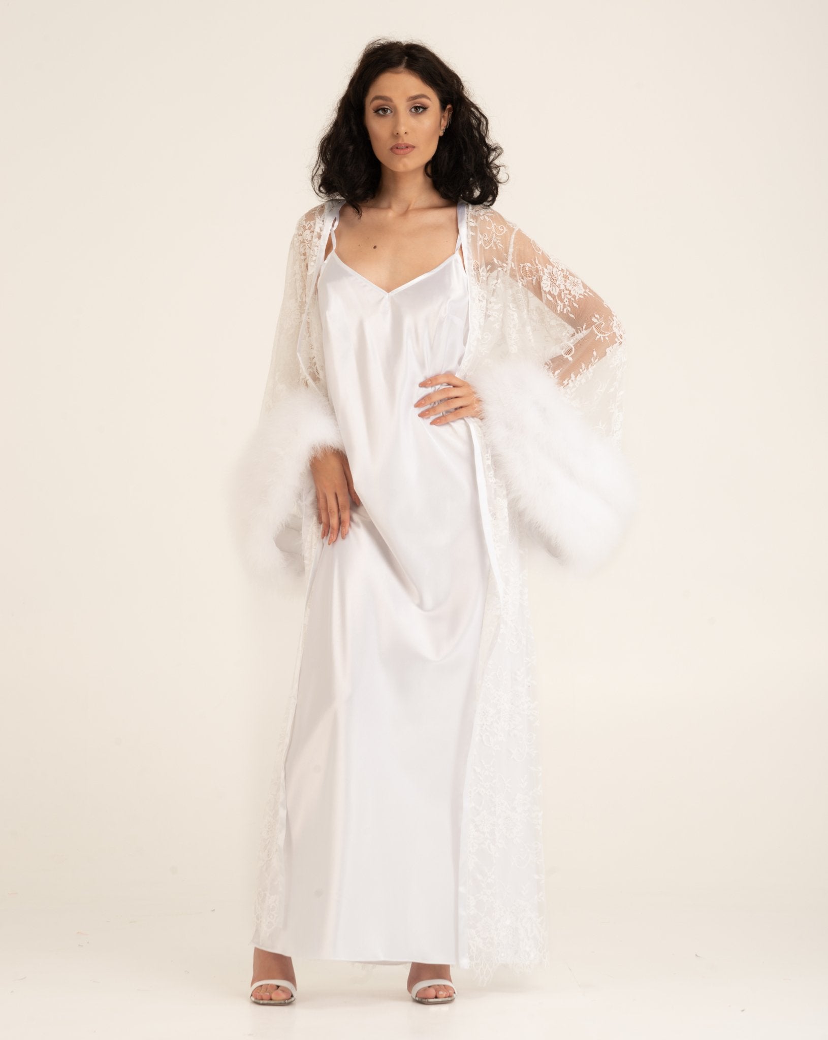 Nightgown and robe set