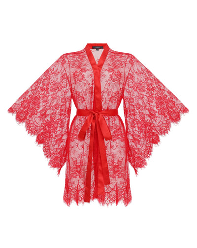 Player Red Lace Sexy Robe
