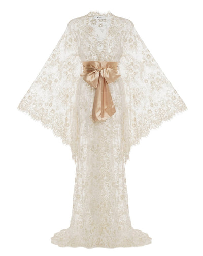 Sunrise in Monaco Lace Robe for Bride